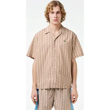 Pánská košile Košile Lacoste Brown IRP 7189102 2XL