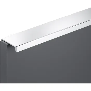 Nábytkové kování Interex design Úchytka na hranu dvířek GOBI / Chrom lesklý 32 mm