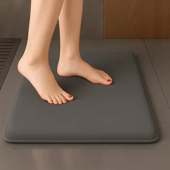 Household Koupelnová podložka s paměťovou pěnou SANTANA 600 x 400 mm / Tmavě šedá