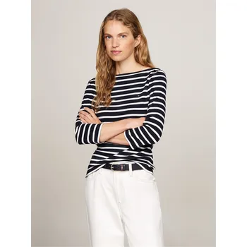 Dámské oblečení Tričko Tommy Hilfiger Breton Dsrt Sky 1394529 18 (2XL)