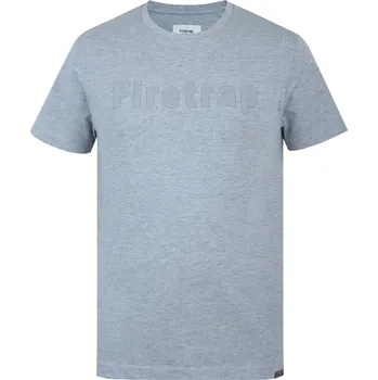 Pánská móda Tričko Firetrap Grey Marl 2079487 L