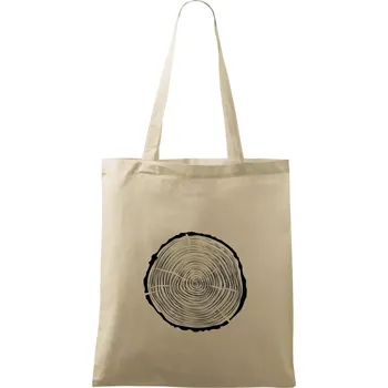 Nákupní taška Letokruhy 35 bez věku - Taška bavlněná - 42 x 38 cm ( Naturální )
