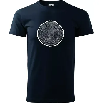 Pánské tričko Letokruhy 90 bez věku - Triko extra velké (5-8XL) - 6XL ( Námořní modrá (téměř černá) )