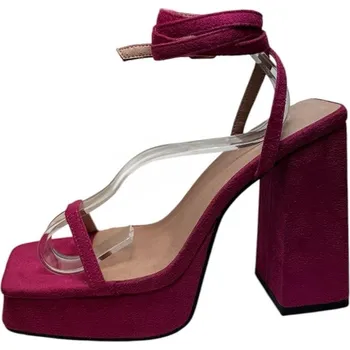 Dámské sandále Chic Fuchsia Suede 2984794 3 (36)