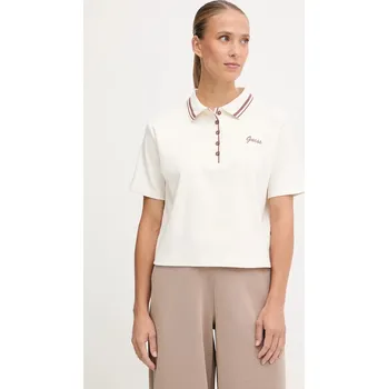 Pánské tričko Polo tričko Guess FABIA V5BP00.K1891 béžová 01B, vel. XS