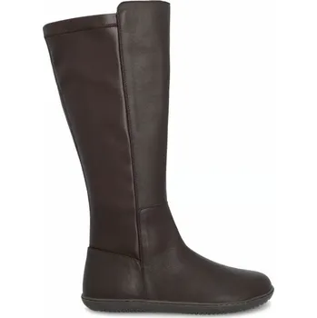 Dámské kozačky Dámské Barefoot Kozačky GROUNDIES® Mona Stretch Hnědé