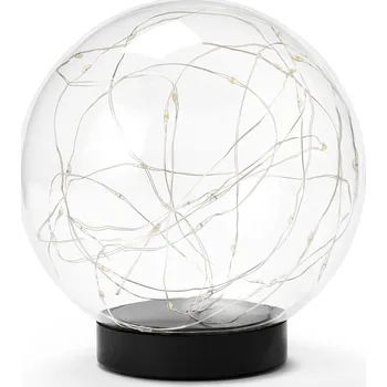 718165 - Tchibo - Skleněná koule s LED - barva: černá