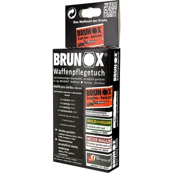 barva a nátěr na dřevo Brunox na čištění zbraní – BRUNOX GUN CARE CLOTH 5ks, 18x20cm utěrka na čistění zbraní