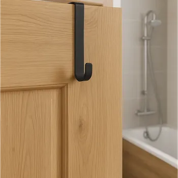 Věšák Interex design Věšák na dveře a radiátor MARKER / Černá matná