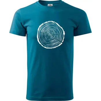 Pánské tričko Letokruhy 25 bez věku - Klasické pánské triko vyšší gramáže - S ( Petrolejová )