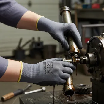 Pracovní rukavice Procera Rukavice X-FLEX PLUS Velikost 8 šedá/černá