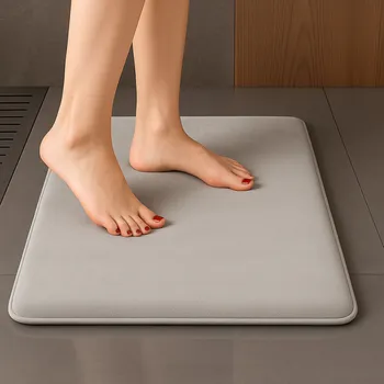 Household Koupelnová podložka s paměťovou pěnou SANTANA 600 x 400 mm / Světle šedá