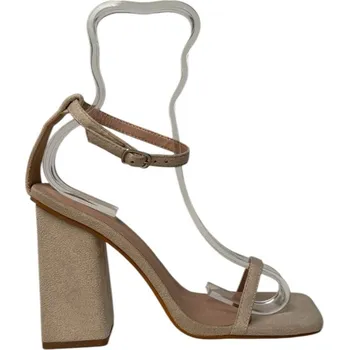 Dámské sandále Chic Cream Suede 8570731 5 (38)