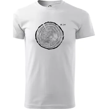 Pánské tričko Letokruhy - 90 - Triko extra velké (5-8XL) - 8XL ( Bílá )