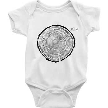 Kojenecké oblečení Letokruhy - 95 - Body kojenecké s krátkým rukávem - Krátký r. 6-12 mes ( Bílá )