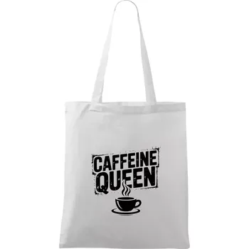 Caffeine Queen - Taška bavlněná - 42 x 38 cm ( Bílá )