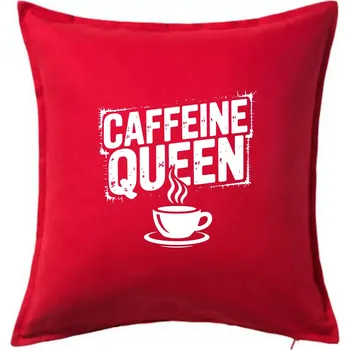 Polštář Caffeine Queen - Polštář 50x50 - 50x50 - Pouze potah ( Červená )
