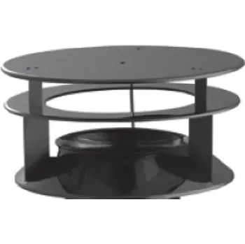 Hlavice pro radiátor Stříška pro komínový ventilátor M500, černá 150 mm
