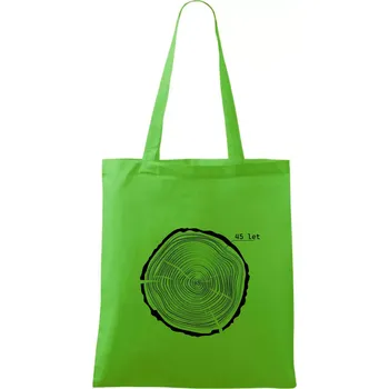 Nákupní taška Letokruhy - 45 - Taška bavlněná - 42 x 38 cm ( Apple Green )