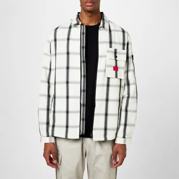 Pánské oblečení Bunda Hugo White Check 121 8371479 M