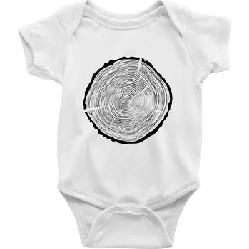 Kojenecký body Letokruhy 55 bez věku - Body kojenecké s krátkým rukávem - Krátký r. 18-24 měs ( Bílá )