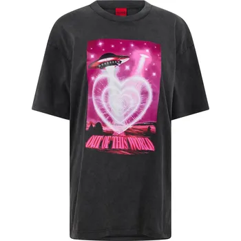 Dámská móda Tričko Hugo Black 7928409 S