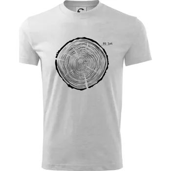 Letokruhy - 95 - Tričko dětské bavlněné - 98 cm / 2 roky ( Světlešedý Melír )