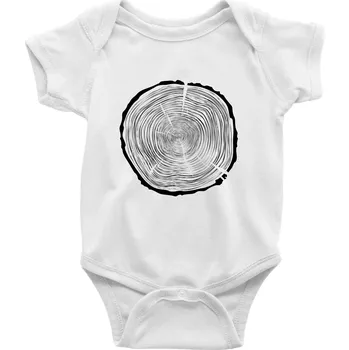 Kojenecký body Letokruhy 80 bez věku - Body kojenecké s krátkým rukávem - Krátký r. do 3 měs ( Bílá )