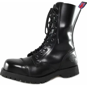 Pánská zimní obuv boty kožené dámské - Black Polido - NEVERMIND - 10110S_PolidoBlack - 42