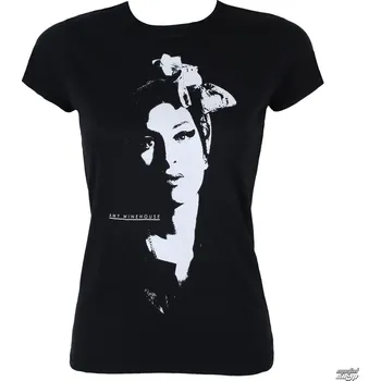Tričko metal dámské Amy Winehouse - Scarf Portrait - ROCK OFF - AMYTS01LB - S