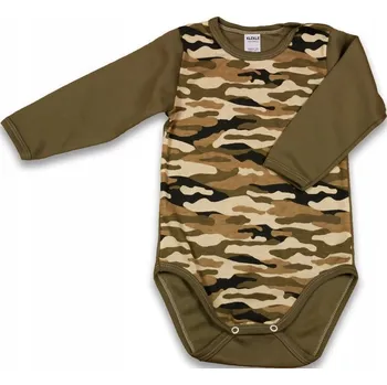 Dětská móda Body MASKÁČOVÝ s dlouhým rukávem 100% Bavlna vel. 86 KLEKLE