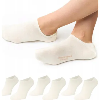 Dámské ponožky PONOŽKY KOTNÍKOVÉ PONOŽKY dámské z merino vlny Merino Wool Ecru Sestimi *35-37