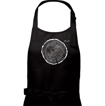 Kuchyňská zástěra Letokruhy - 85 - Dámská zástěra na vaření - Univerzální velikost ( Černá )