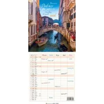 Kalendář Kalendarz 2026 wieloplanszowy wąski - Podróże po..