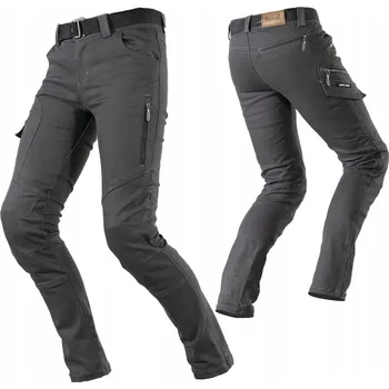 Moto oblečení PÁNSKÉ MOTOCYKLOVÉ KALHOTY | LS2 STRAIGHT | ARAMIDOVÉ + CHRÁNIČE