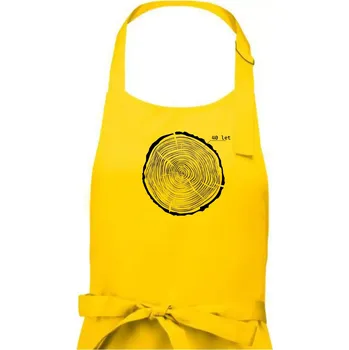 Kuchyňská zástěra Letokruhy - 40 - Pánská zástěra na vaření - Univerzální velikost ( Žlutá )