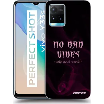 Pouzdro na mobilní telefon Picasee silikonový průhledný obal pro Vivo Y33s - No bad vibes