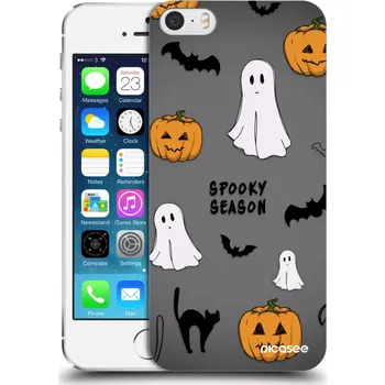 Pouzdro na mobilní telefon Picasee silikonový průhledný obal pro Apple iPhone 5/5S/SE - Spooky season 2