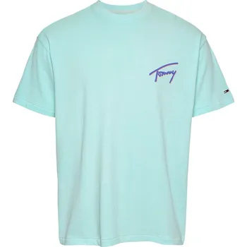 Pánské oblečení Tričko Tommy Jeans Spring Mint 1025159 S