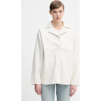 Pánské oblečení Košile Calvin Klein Jeans LV044D165G béžová 01X, vel. XXS