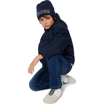 Chlapecká bunda Dětská bunda BOSS tmavomodrá barva, J52387 J52387.114.150 59X, vel. 114