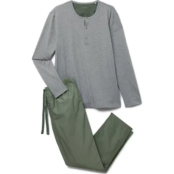 711935 - Tchibo - Pyžamová souprava s tkanými kalhotami - pro muže - vel. M 48/50