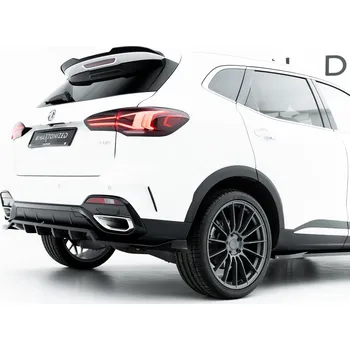 Autodíl Maxton Design spoiler pod zadní nárazník s žebrováním pro MG HS Mk1 Facelift, černý lesklý plast ABS