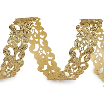 Saténový prýmek šíře 22 mm vysekávaný vzor