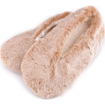 Dámské baleríny Dámské zimní balerínky s protiskluzem, barva 53 (vel. 35-38) béžová světlá