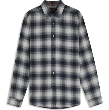 Pánská košile Košile Boss Grey Cheq 063 5424887 2XL