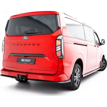 Tuning Maxton Design boční difuzory pod zadní nárazník pro Ford Tourneo Custom Mk2, černý lesklý plast ABS