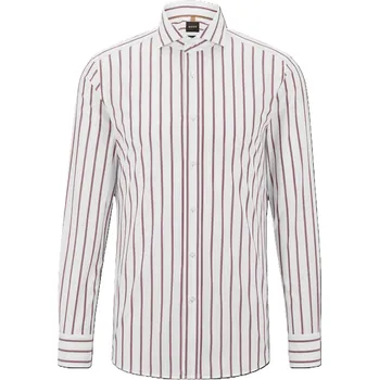 Pánská košile Košile Boss Dark Red 175340 15 inch