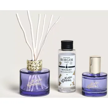 Aroma difuzér Maison Berger Paris Dárková sada: aroma difuzér s náplní 90 ml + bytová vůně 50 ml, Lolita Lempicka, fialová 7768