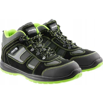 Pracovní obuv Ochranné kotníkové boty SB SRA černo/zelené, velikost 42, HOSEL
